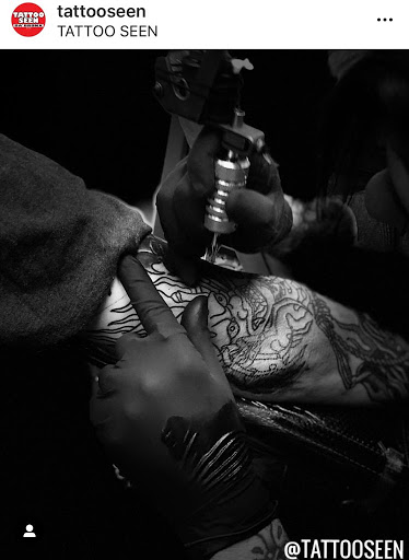 Explore stencil tattoo ideas, creative tattoo ideas in Bronx, available at Tattoo Seen
