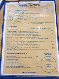 Horizon Brunch à Saint-Jean-de-Luz menu