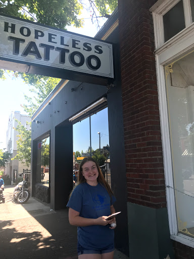 Explore neck tattoo ideas for women, creative tattoo ideas in Vancouver, available at Hopeless Tattoo & Piercing