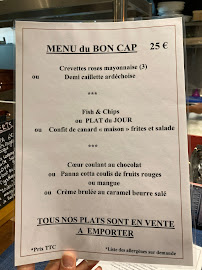Menu / carte de COMPTOIR DU SUD à Saint-Raphaël
