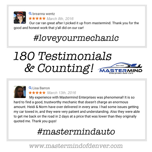 Auto Repair Shop «Mastermind Enterprises», reviews and photos, 2091 E 74th Ave, Denver, CO 80229, USA