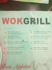 Wok Grill à Viry-Châtillon menu