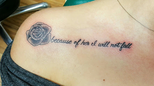 Explore route 66 tattoo ideas, creative tattoo ideas in Owosso, available at Expressions Body Art Studio