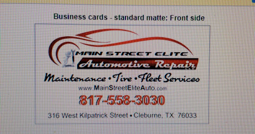 Auto Repair Shop «Main Street Elite Automotive Repair», reviews and photos, 704 N Main St, Cleburne, TX 76033, USA