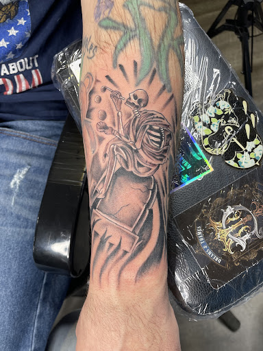 Explore just breathe tattoo ideas, creative tattoo ideas in Ottawa, available at Dreams & Themes Tattoo Studio
