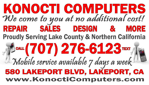 Computer Repair Service «KONOCTI COMPUTERS», reviews and photos, 580 Lakeport Blvd, Lakeport, CA 95453, USA