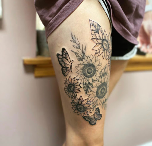 Explore mermaid tattoo ideas for females, creative tattoo ideas in Kenosha, available at Kenosha Tattoo Company
