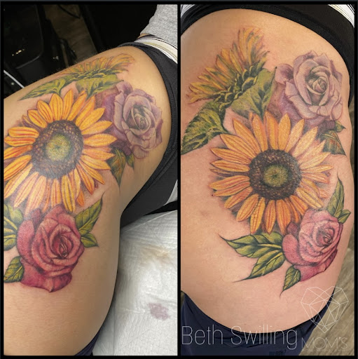 Find mens skull tattoo ideas for your next unique tattoo in Spokane at Moms Custom Tattoo & Body Piercing