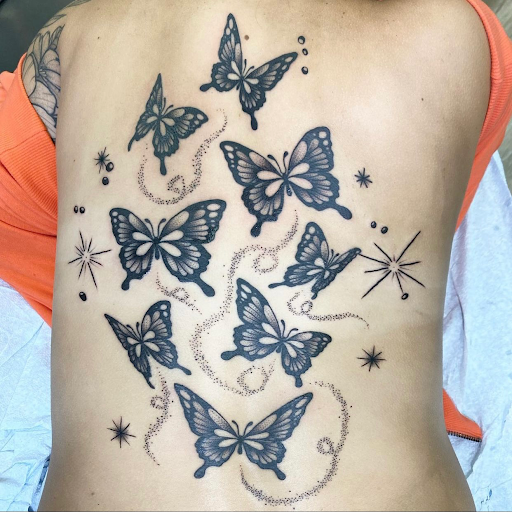 Explore guy thigh tattoo ideas, creative tattoo ideas in Davenport, available at Fine Ink Studios Tattoos