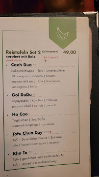 Menu du Soy Vegan München à Munich