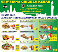 Menu du New siena chicken kebab à Siena