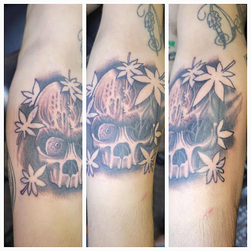 Explore under bum tattoo ideas, creative tattoo ideas in Angola, available at Hoodlum Ink