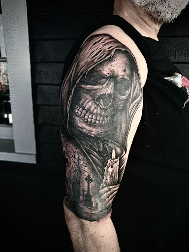 Explore tattoo cover up ideas on neck, creative tattoo ideas in Fort Oglethorpe, available at The Helm Tattoo & Piercing