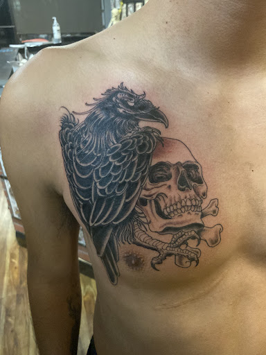 Explore rattlesnake tattoo ideas, creative tattoo ideas in Peabody, available at Thousand Needles Tattoo