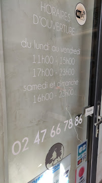 Menu du Délices à Tours