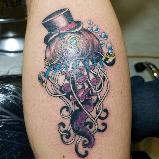 Explore santa muerte tattoo ideas, creative tattoo ideas in London, available at Ink Tactician LLC