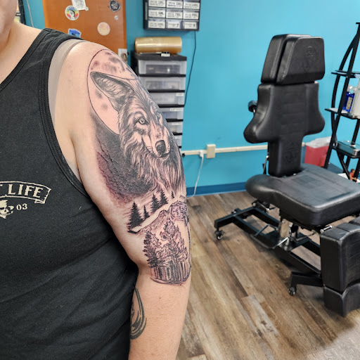 Explore background ideas for sleeve tattoos, creative tattoo ideas in Traverse City, available at Pinups & Needles