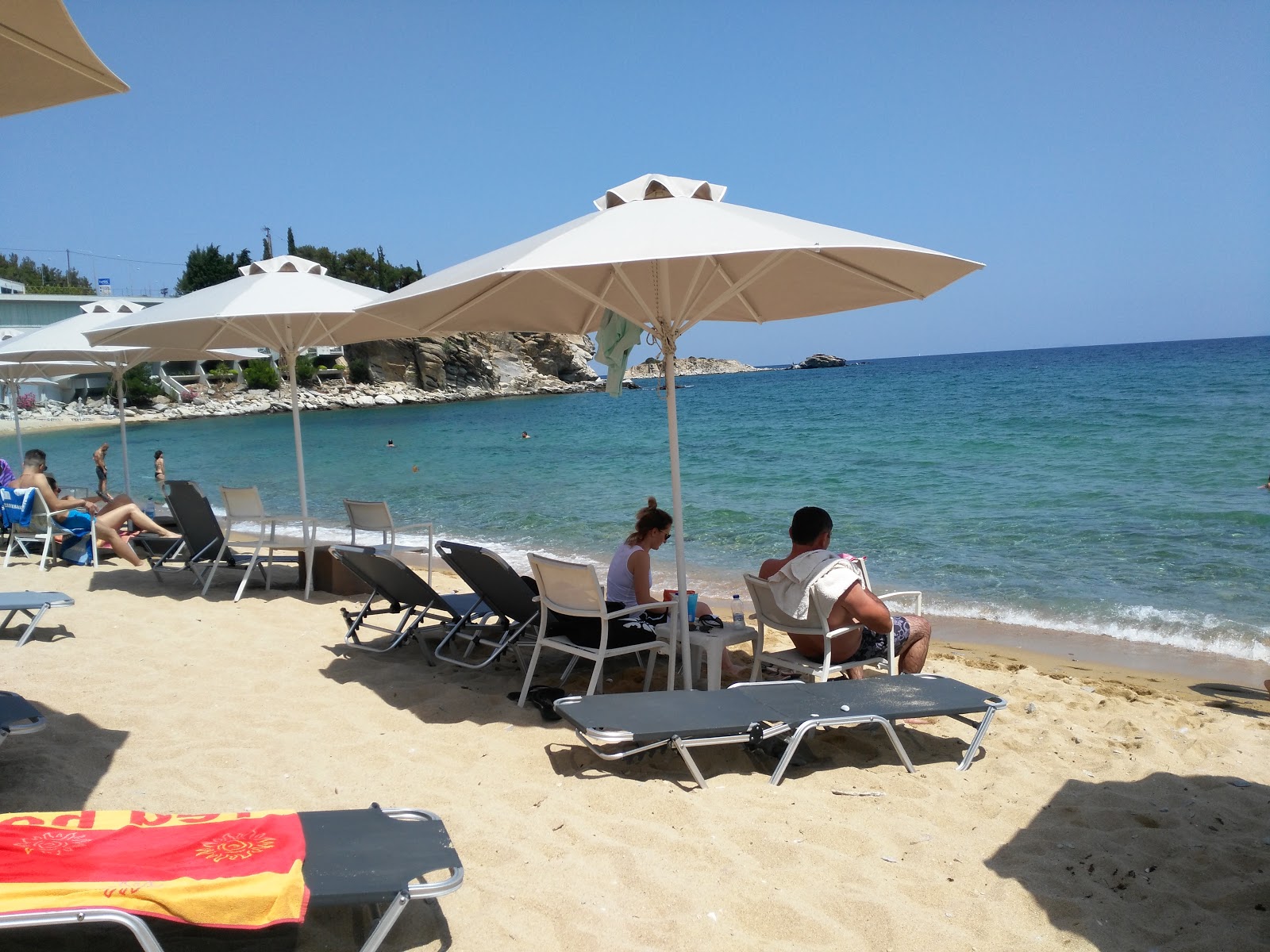 Foto di Camping Batis beach area del resort sulla spiaggia