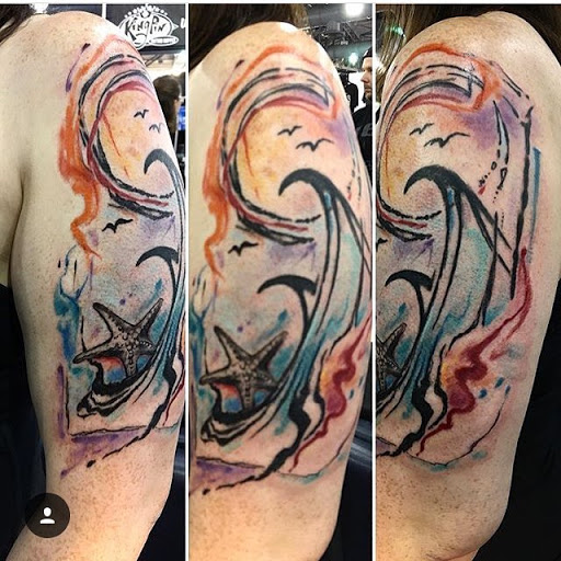 Explore lugia tattoo ideas, creative tattoo ideas in Philadelphia, available at Hunter Gatherer Tattoo