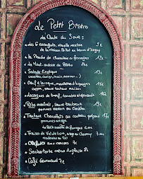 Menu du Le Petit Bistro à Blois