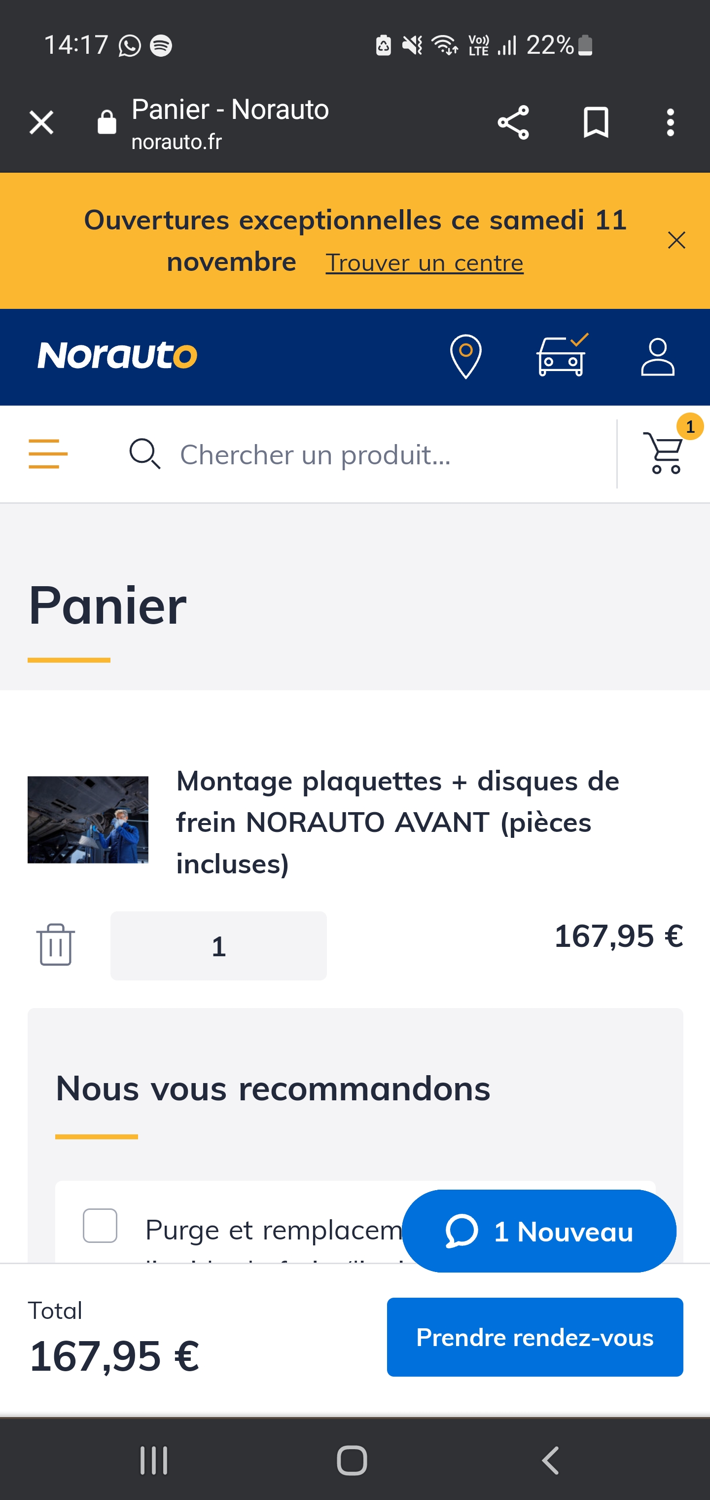 Photo n° 1 de l'avis de Laetitia.. fait le 12/11/2023 à 13:22