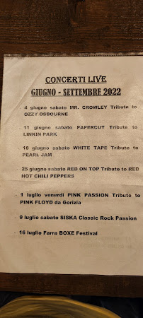 4PR Brewery à Farra d'Isonzo menu