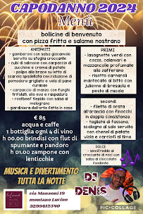 Menu du La Locanda Degli Artisti Di Roncoroni Noemi à Lucino