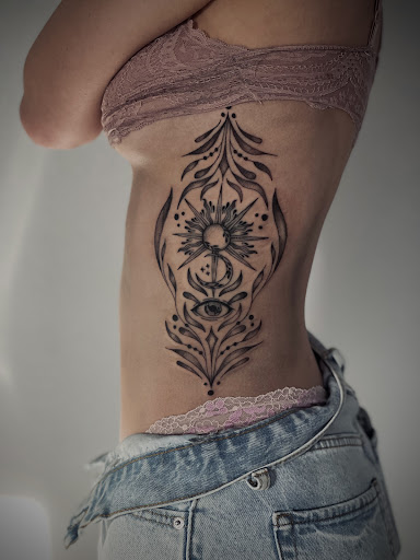Explore amethyst tattoo ideas, creative tattoo ideas in Spearfish, available at Jordans Got A Gun