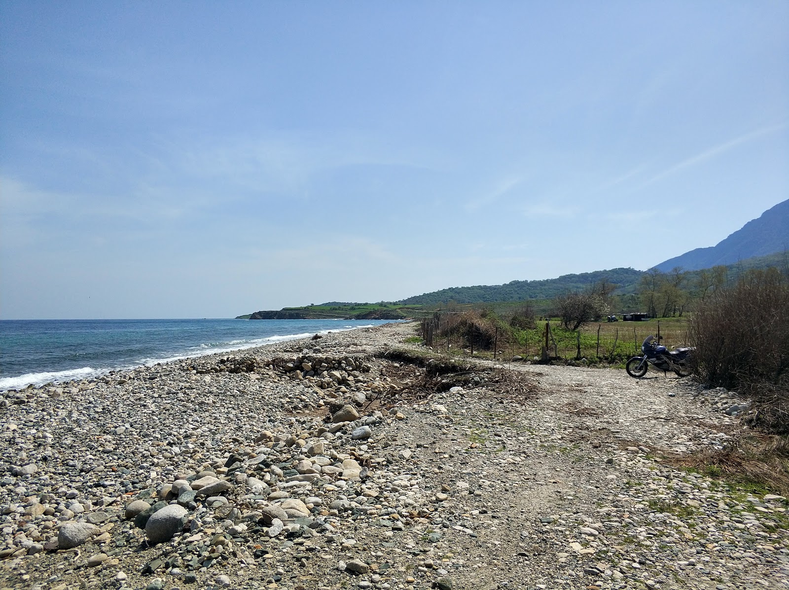Photo of Fonia beach with long straight shore