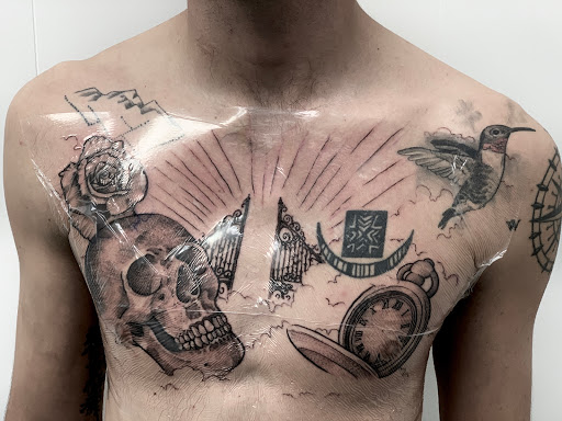 Explore grandfather tattoo ideas, creative tattoo ideas in Springfield, available at Triumph Tattoo