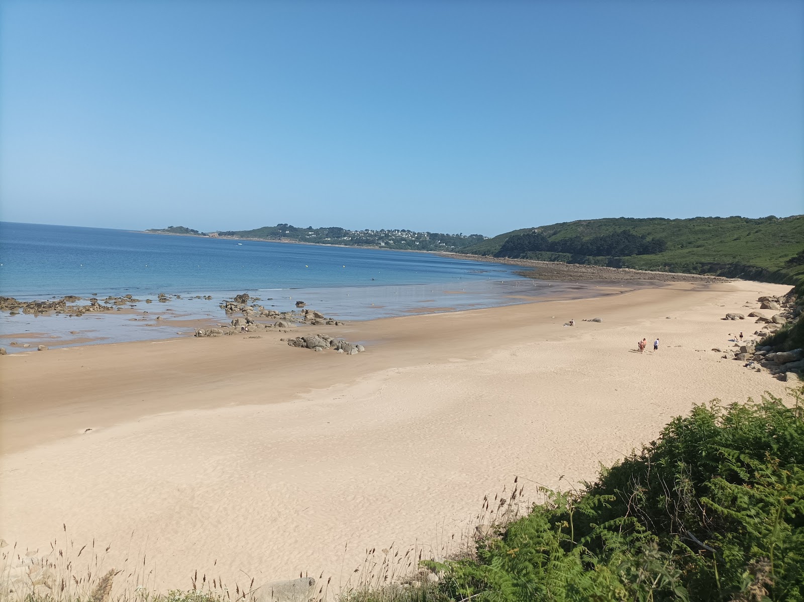 Foto de Plage de Goas Lagorn com praia espaçosa