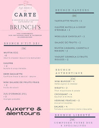 Menu du Allo brunch 89 à Monéteau