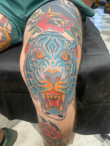 Explore donut tattoo ideas, creative tattoo ideas in Virginia Beach, available at Salt Water Tattoo