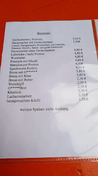 Menu du Beim Käck´n à Windischeschenbach