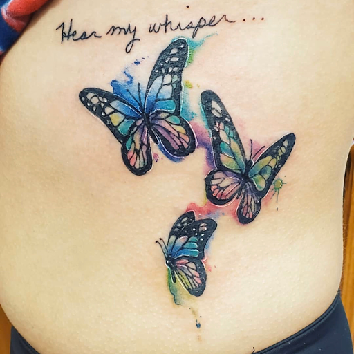 Explore never give up tattoo ideas, creative tattoo ideas in Kenosha, available at Kenosha Tattoo Company