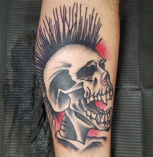 Explore dead inside tattoo ideas, creative tattoo ideas in Los Angeles, available at Tinta Rebelde hardcore tattoo