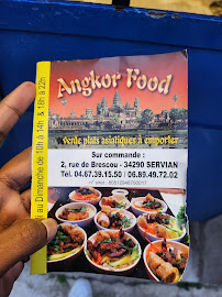 Menu / carte de Angkor Food à Servian