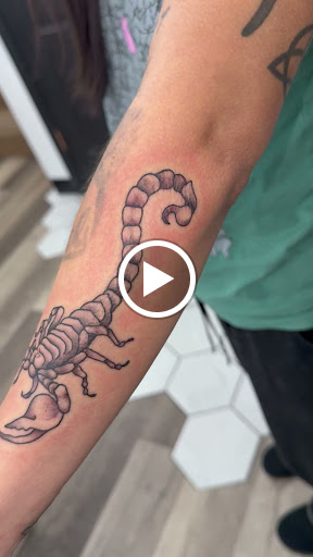 Explore horoscope tattoo ideas, creative tattoo ideas in Logan, available at The White Wasp Tattoo Studio