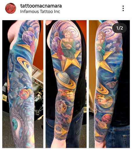 Explore foot and ankle tattoo ideas, creative tattoo ideas in Middletown, available at Infamous Tattoo Inc