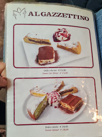 Trattoria Al Gazzettino à Venice menu