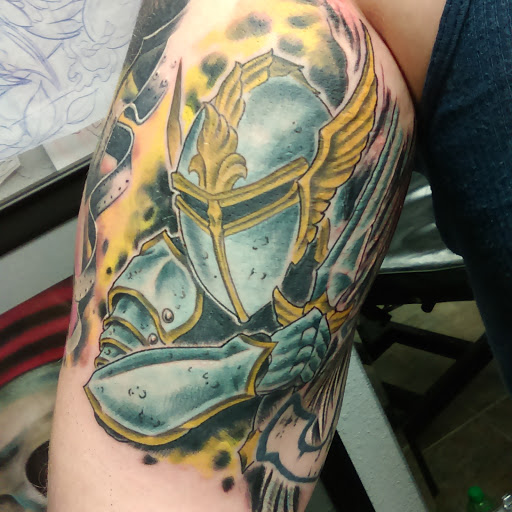 Explore skull and rose tattoo ideas, creative tattoo ideas in Atoka, available at Hard Luck 13 Tattoo Studio