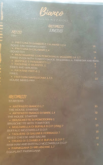 Menu / carte de Ristorante Pizzeria Bianco à Trieste