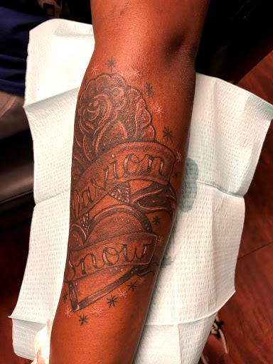 Explore pain tattoo ideas for guys, creative tattoo ideas in Seymour, available at American Gypsy Tattoo Corp.