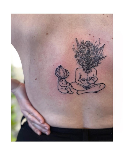 Explore grandson tattoo ideas, creative tattoo ideas in Moline, available at ARTIST AIMEE TATTOOS - AF Tattoo Studio