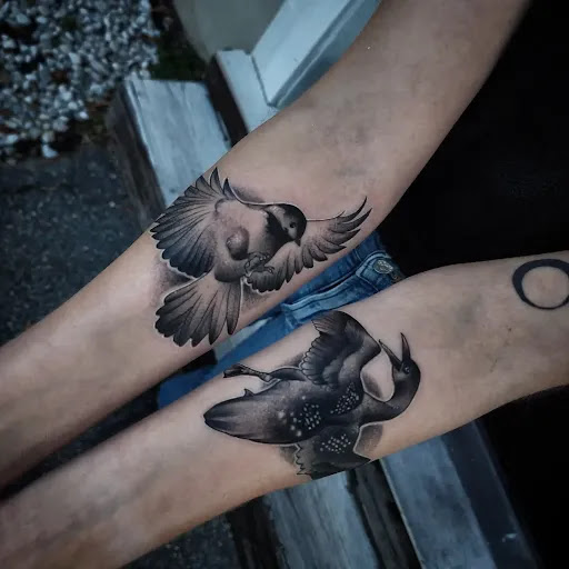 Explore insanity tattoo ideas, creative tattoo ideas in Valdosta, available at Acid Ink Tattoos