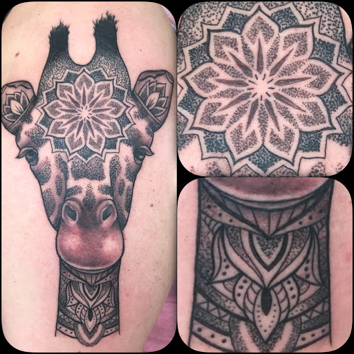 Explore pisces symbol tattoos ideas, creative tattoo ideas in Fort Collins, available at Parabrahma Tattoo Collective