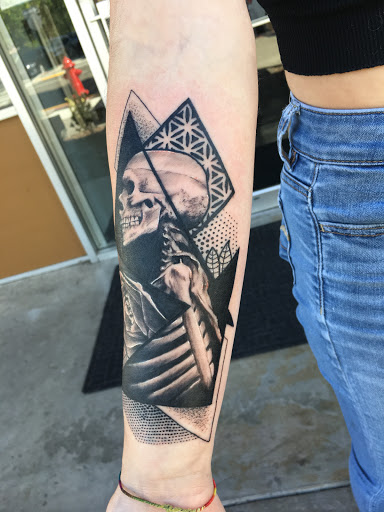 Explore batman sleeve tattoo ideas, creative tattoo ideas in Forest Grove, available at Necropolis Tattoo