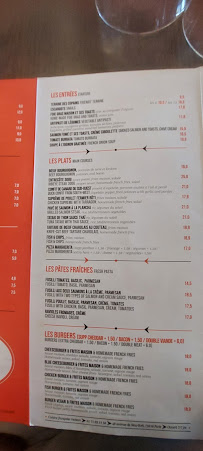 Le new york à Paris menu