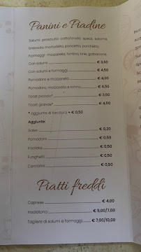 Menu du K2 Briozzo Alessia Di C. E S.N.C. à Calizzano