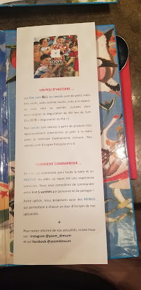 Yoom Rive Droite à Paris menu